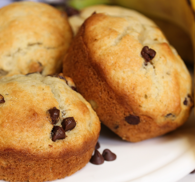 Banana Chocolate Chips Muffins